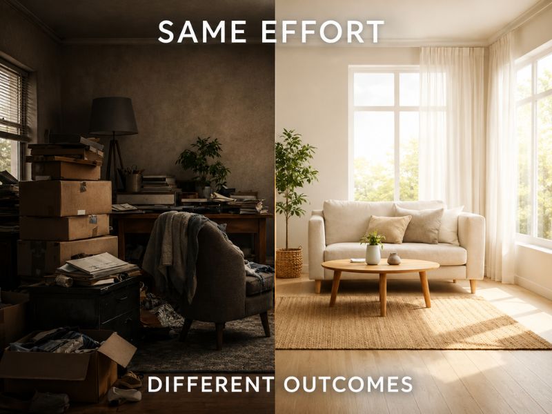 SAME EFFORT, DIFFERENT OUTCOMES
