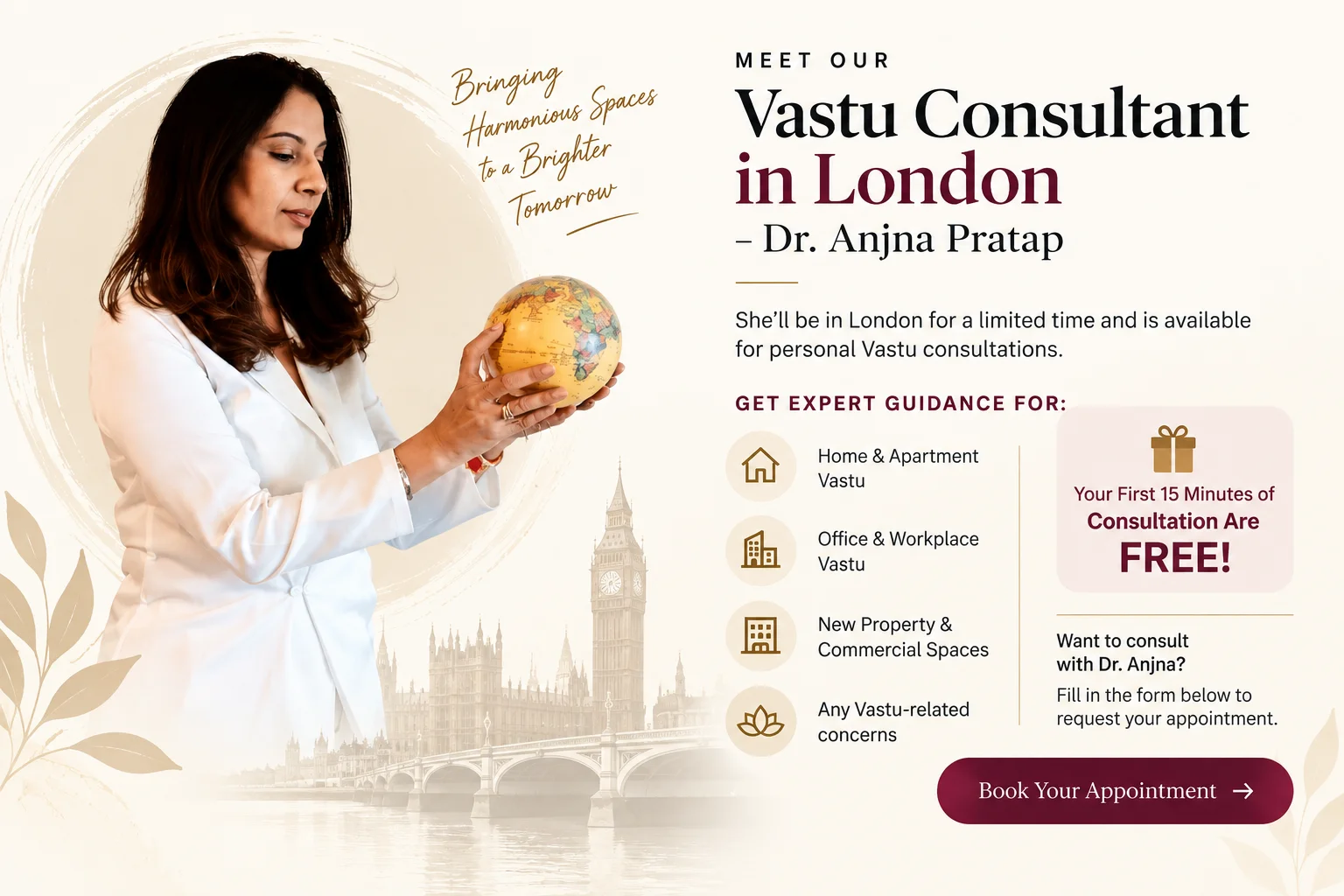 Vastu Consultant in London - Dr. Anjna Pratap